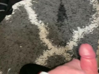 Rjohnson1226- Naughty pee on my bedroom floor makes me SUPER horny so I had to cum!!